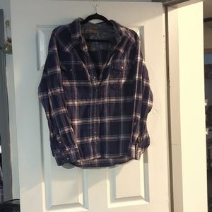 Flannel button up shirt